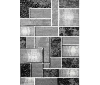 Lagos Rug Grey Black