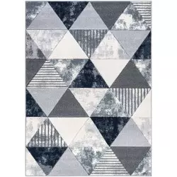 Mason Modern Rug - Grey Blue