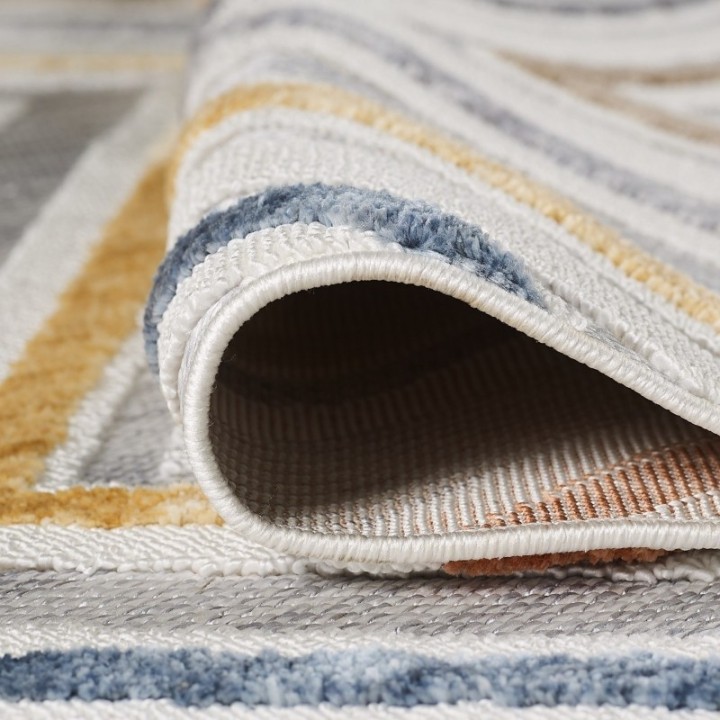 Broadway Abstract Lines Color Rug – Modern Rugs | J&B Furniture