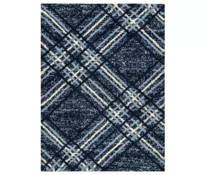 Blaze Rug– Navy Blue Shaggy...