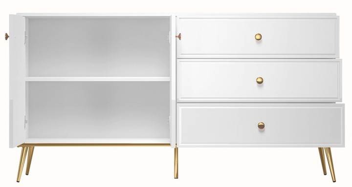 Goldin Sideboard white| J&B Furniture Ireland