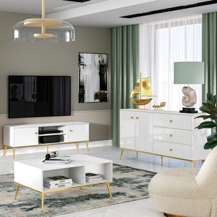 Goldin Sideboard white| J&B Furniture Ireland