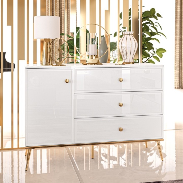 Goldin Sideboard white | J&B Furniture Ireland