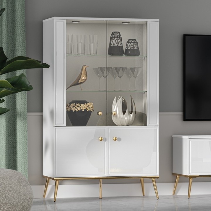 Goldin Glass Display Cabinet Luxury Cabinets | J&B Furniture