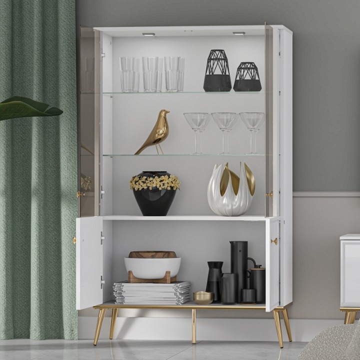 Goldin Glass Display Cabinet Luxury Cabinets | J&B Furniture