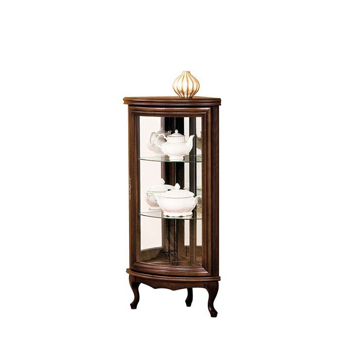 Wersal Small Corner Glass Cabinet- J&B Furniture