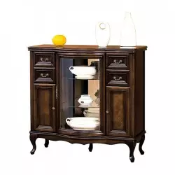 "glass sideboard"
