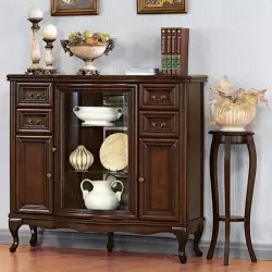 "glass sideboard"