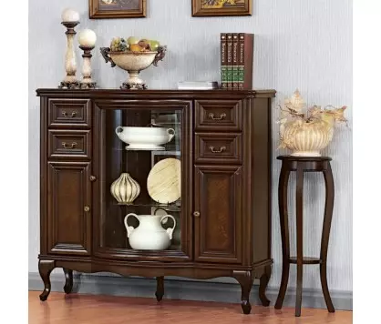 "glass sideboard"