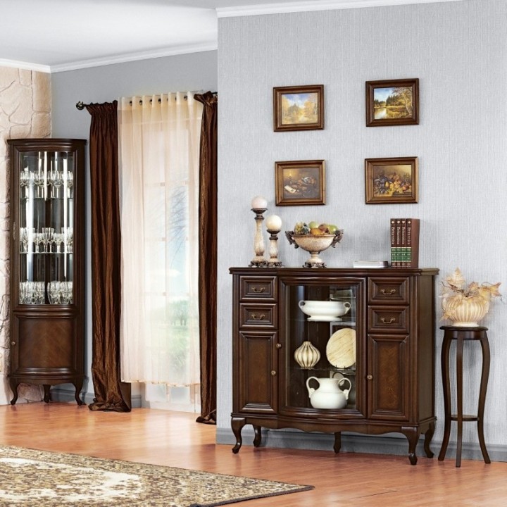 "glass sideboard"