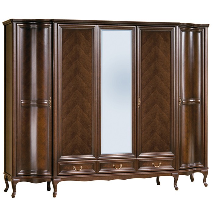Wersal 5 Door Wardrobe  wenge - J&B Furniture