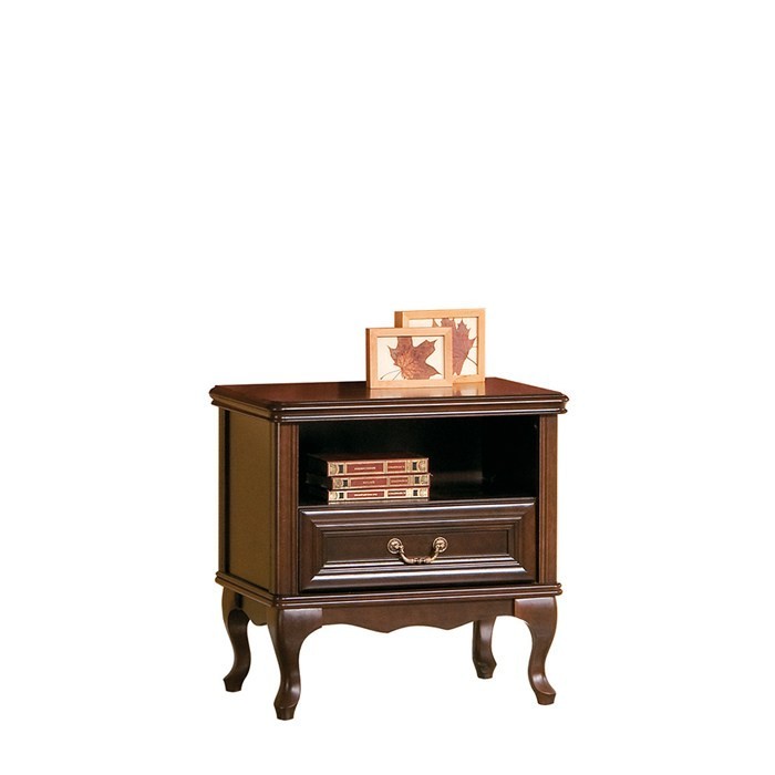 Wersal Wooden Bedside Table Colour wenge | J&B Furniture