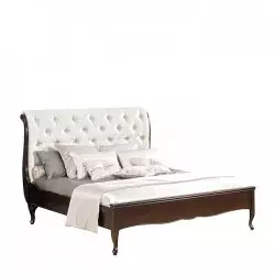 Wersal Button Fabric Bed