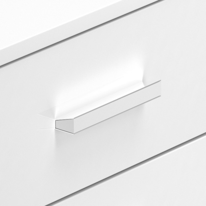 Secco Display Cabinet White Sleek Minimalist | J&B Furniture