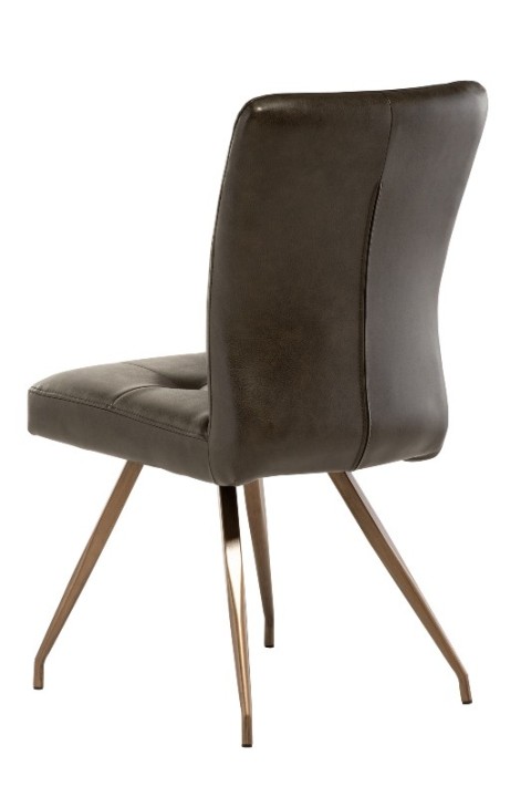 Bana Dining Chair – PU Leather with Brass Legs | J&B Furniture