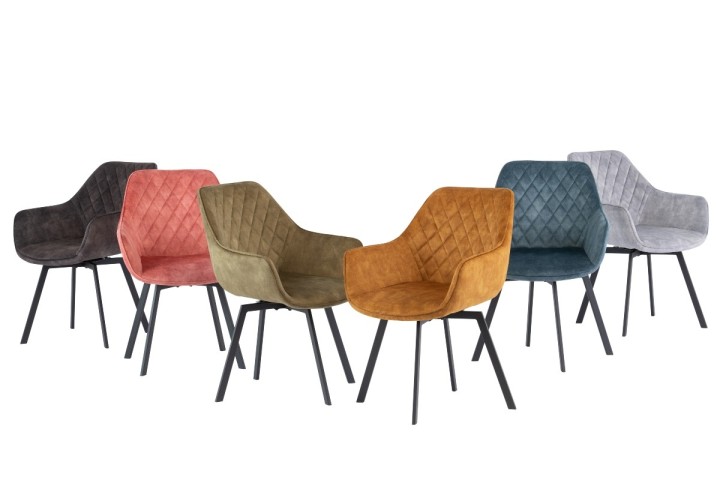 Dining Chair Viola Swivel Velvet  J&B Furniture