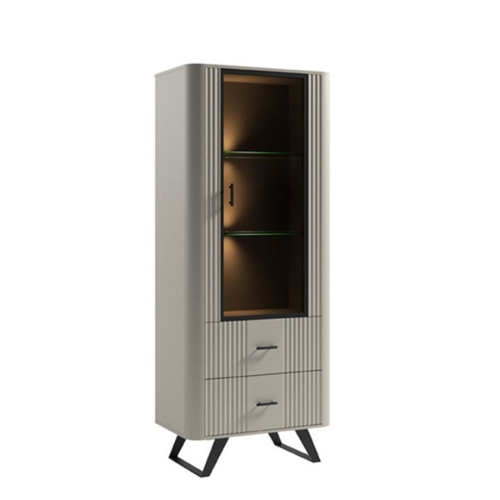 Santos Display Cabinet in Beige | J&B Furniture
