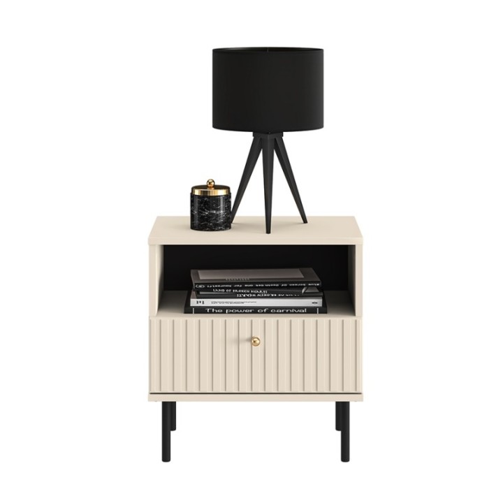 Sophie Bedside Table Cashmere | J&B Furniture