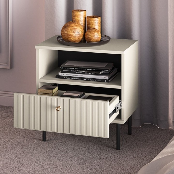 Sophie Bedside Table Cashmere | J&B Furniture