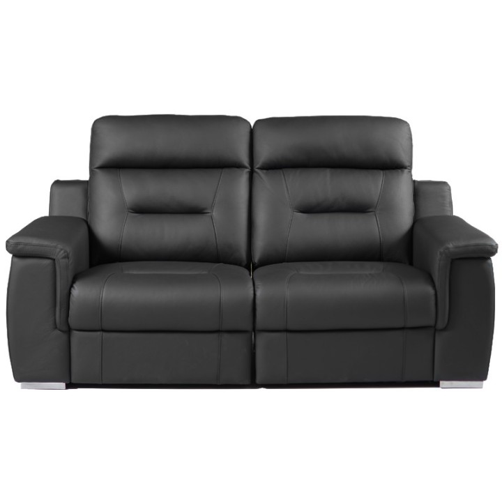 Motion Bespoke 2-Seater Sofa in Black Leather | J&B Furniture