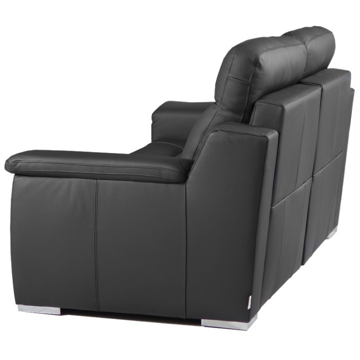 Motion Bespoke 2-Seater Sofa in Black Leather | J&B Furniture