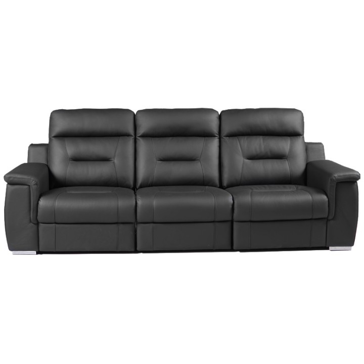 Motion Bespoke 3-Seater  Sofa – Black Leather | J&B Furniture