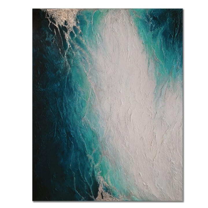 Turquoise  - Original Hand Paint Wall Art - J&B Furniture