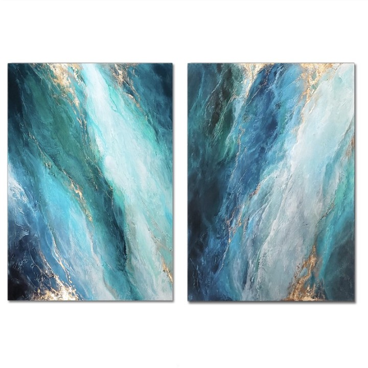 Abstract Diptych Hand Painted - J&B Furniture
