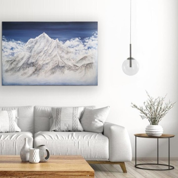 Peak – Original Hand Paint Wall Art | Modern Art Decor- J&B Furniture