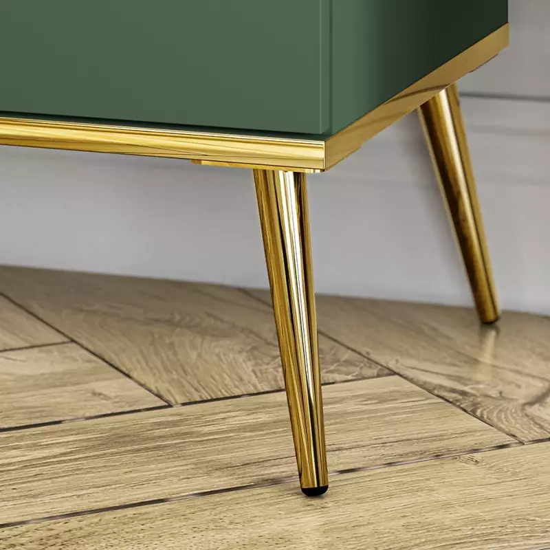 TV Unit — Modern Green Media Stand with Storage