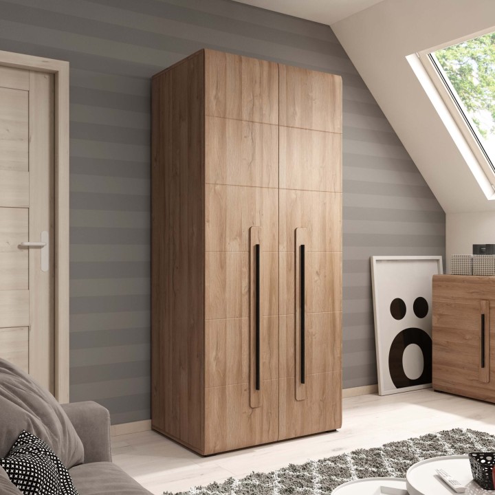 Tulla Small Wardrobe in Oak Grandson - J&B Furniture
