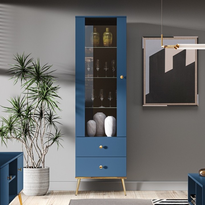 Marine Tall Display Cabinet | J&B Furniture Ireland