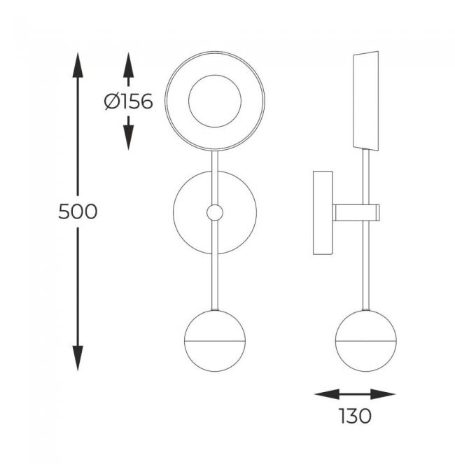 LARA Double Wall Light | Modern Indoor Wall Lights Ireland