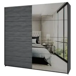 Galaxy- Carbon Sliding Wardrobe 200cm