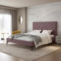 Paloma 4ft6 Double Bed Frame in Pink