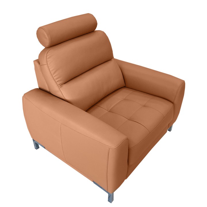 Lino Armchair with Headrest – Italian Leather| J&B Furniture