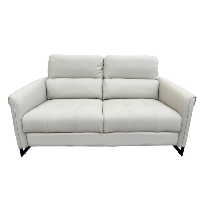 Esprit 2 Seater Sofa Hermes Leather in Beige | J&B Furniture
