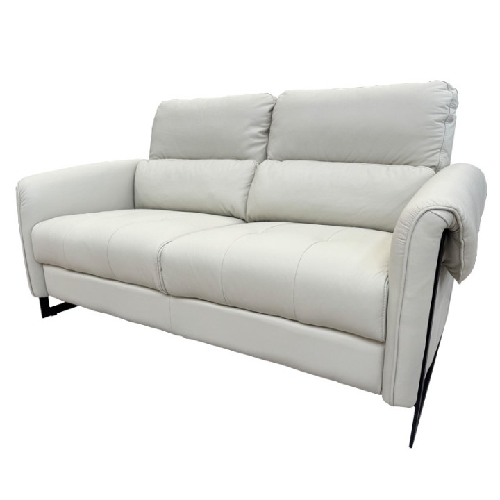 Esprit 2 Seater Sofa Hermes Leather in Beige | J&B Furniture