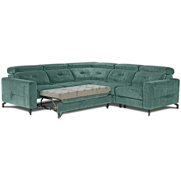 Alison Corner Sofa Bed with Electric Recliner  J&B Furniture