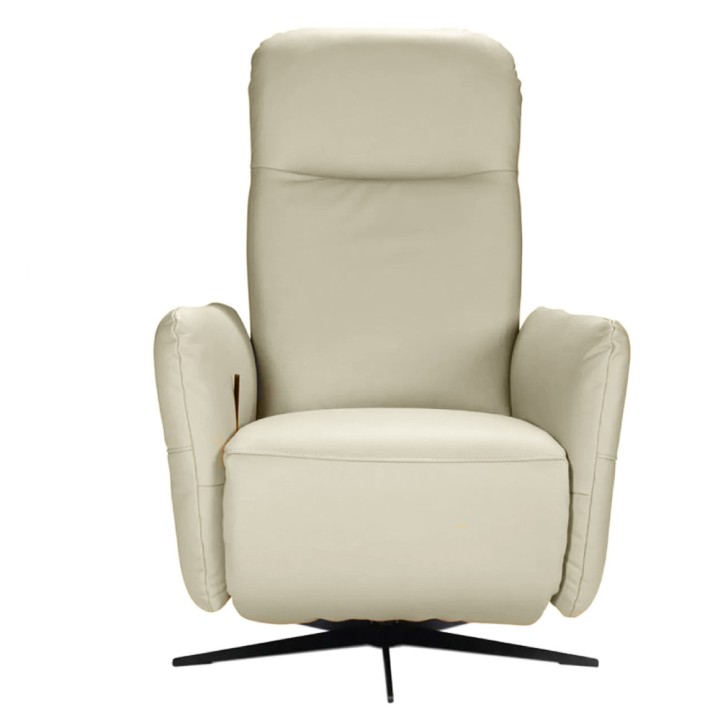 Swivel Recliner Armchair in Italian Leather| J&B Furniture