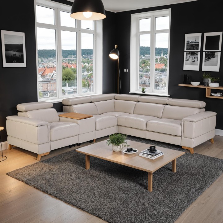 Pesaro Corner Sofa Bed With Recliner | J&B Furniture