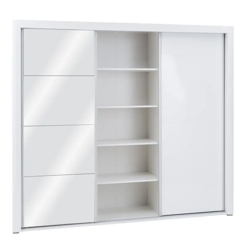 sliding wardrobe with led lights