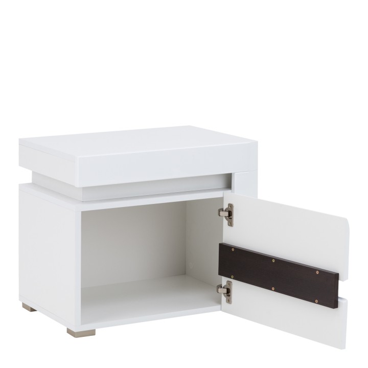 IRMA  White Bedside Table | J&B Furniture Ireland