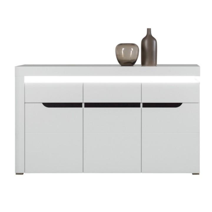 IRMA Sideboard – Matte & Glossy White |J&B Furniture Ireland