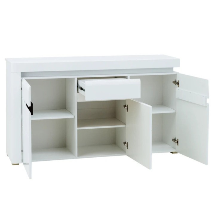 IRMA Sideboard – Matte & Glossy White |J&B Furniture Ireland
