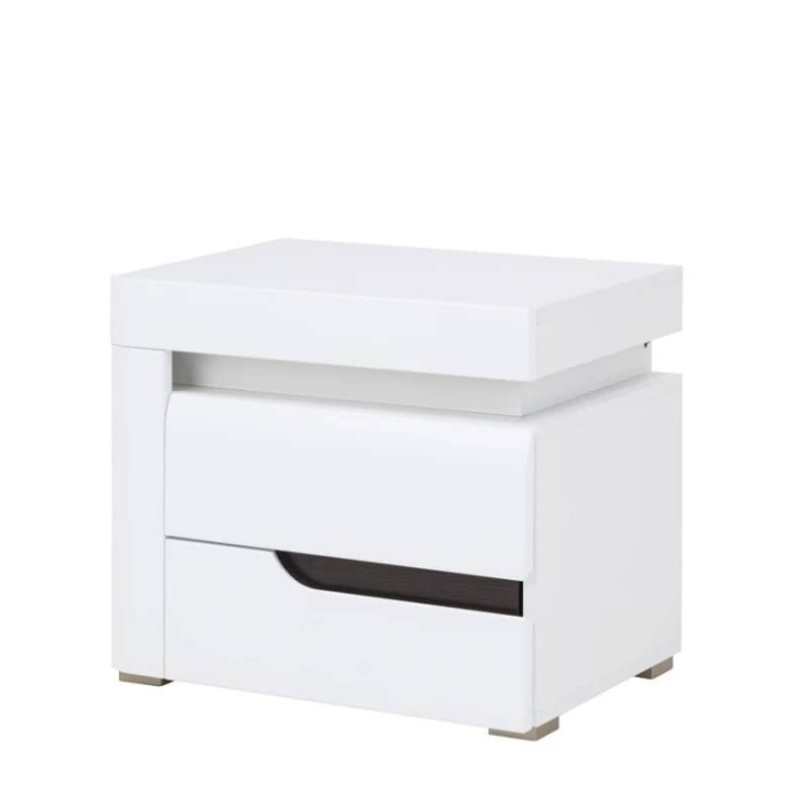 IRMA  White Bedside Table | J&B Furniture Ireland