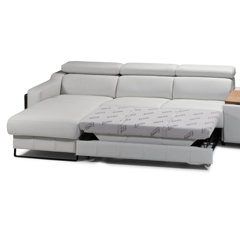 Mayon left-hand corner sofa with an extended sleeping function – a practical solution for accommodating guests.