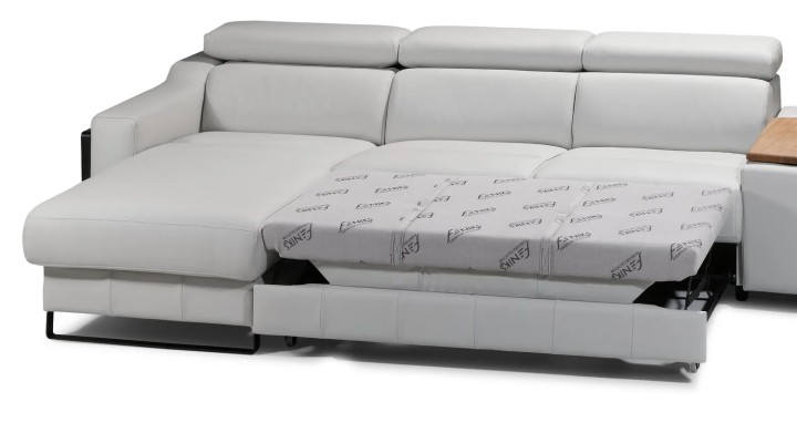 Mayon left-hand corner sofa with an extended sleeping function – a practical solution for accommodating guests.