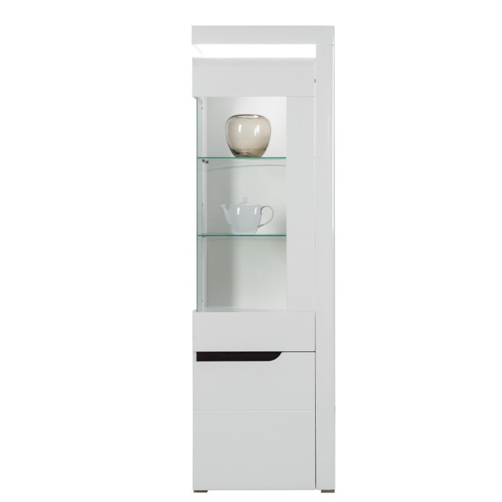 DISPLAY CABINET RIGHT-SIDE WHITE | J&B Furniture