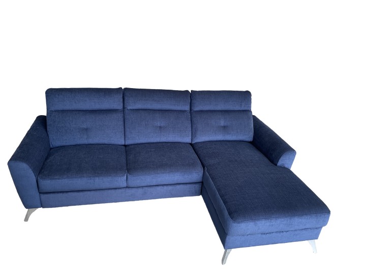 Loft Bespoke Corner Sofa Bed – Blue Fabric | J&B Furniture
